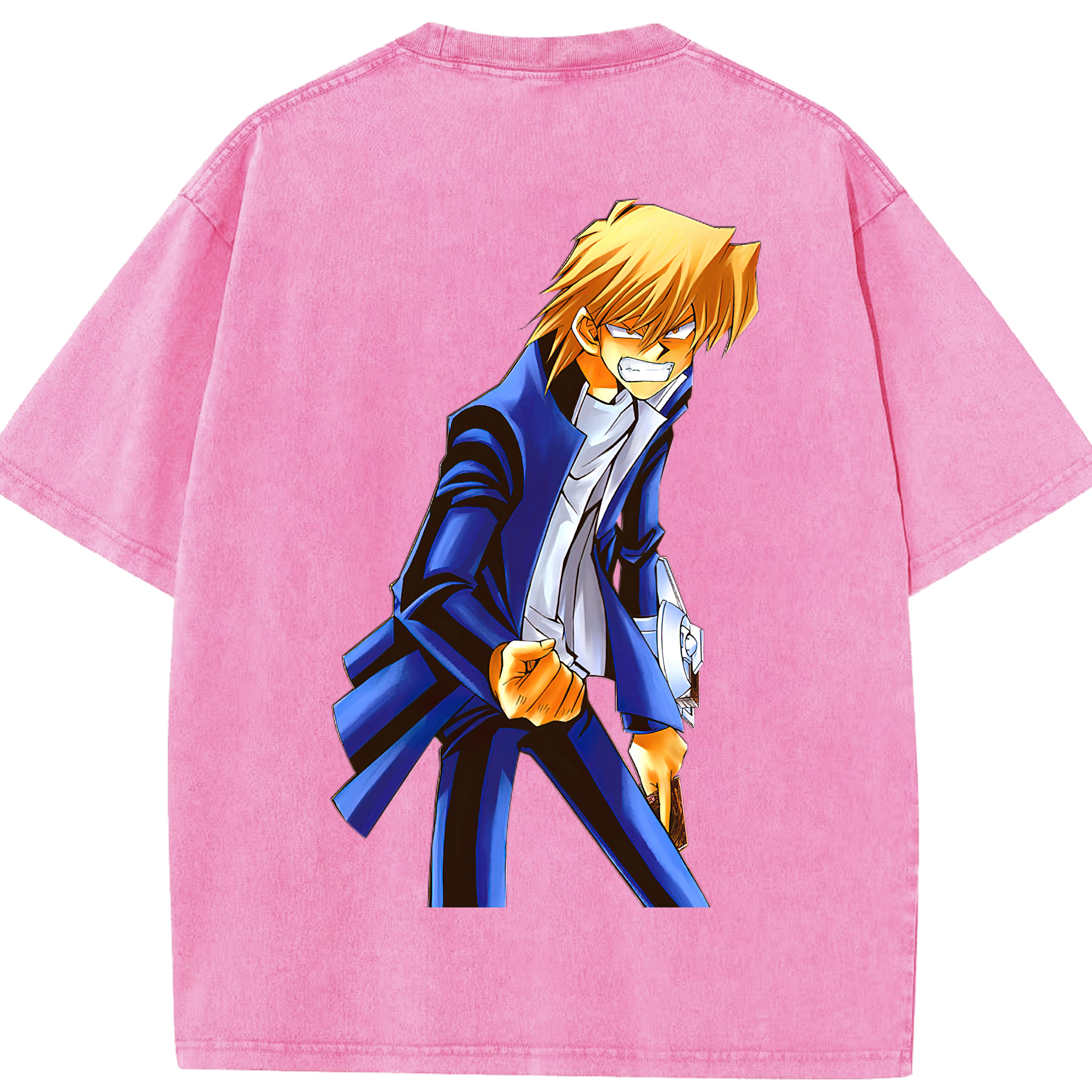 （画像用） 遊☆戯☆王 Yu-Gi-Oh! 綿100% ヴィンテージ風 半袖Tシャツ（背面プリント）